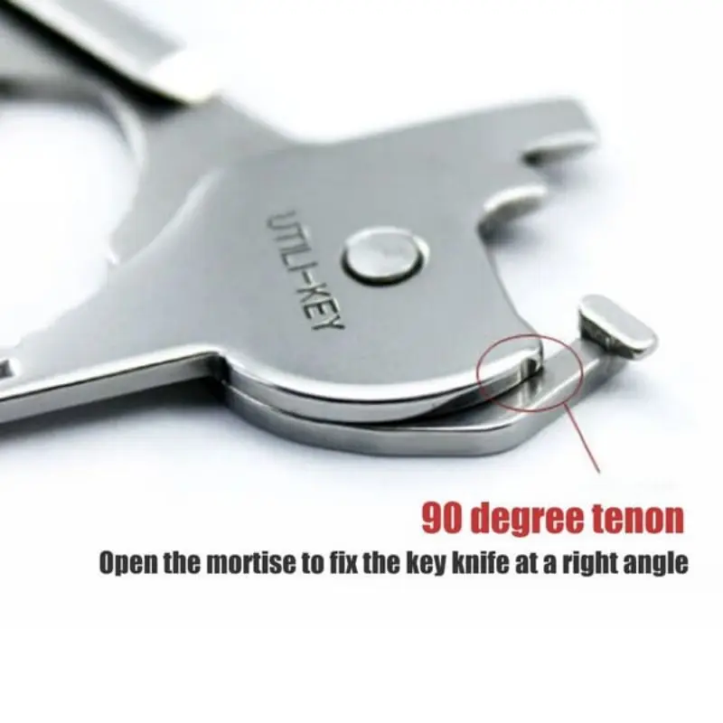Mini Stainless Steel Multi-Tool Keychain – Foldable & Rust-Proof Pocket Gadget