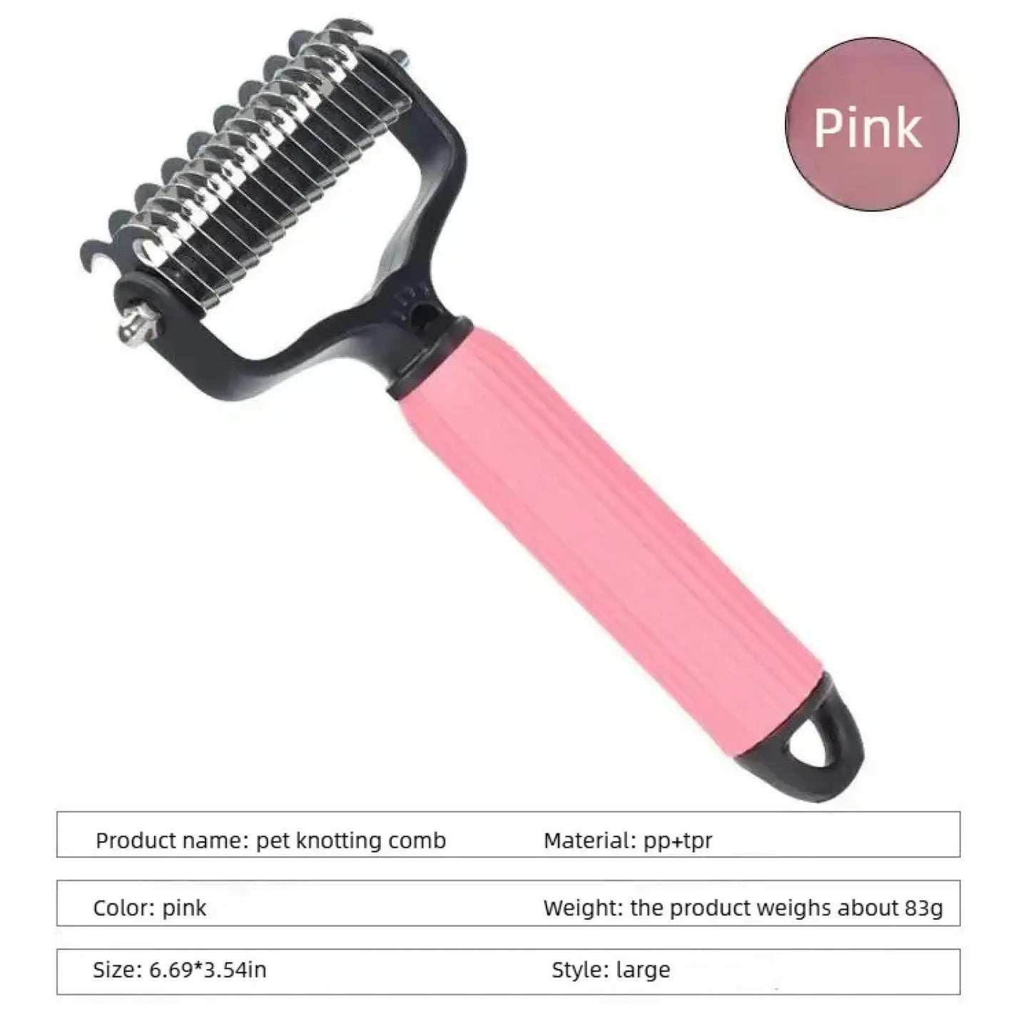 Pet Grooming Tool, Universal Detangling Comb for Dogs Cats