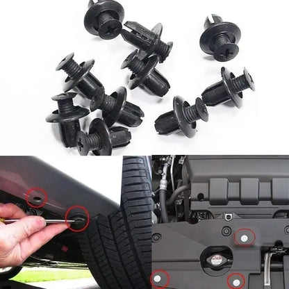 100pcs Universal Expansion Screw Clips Set