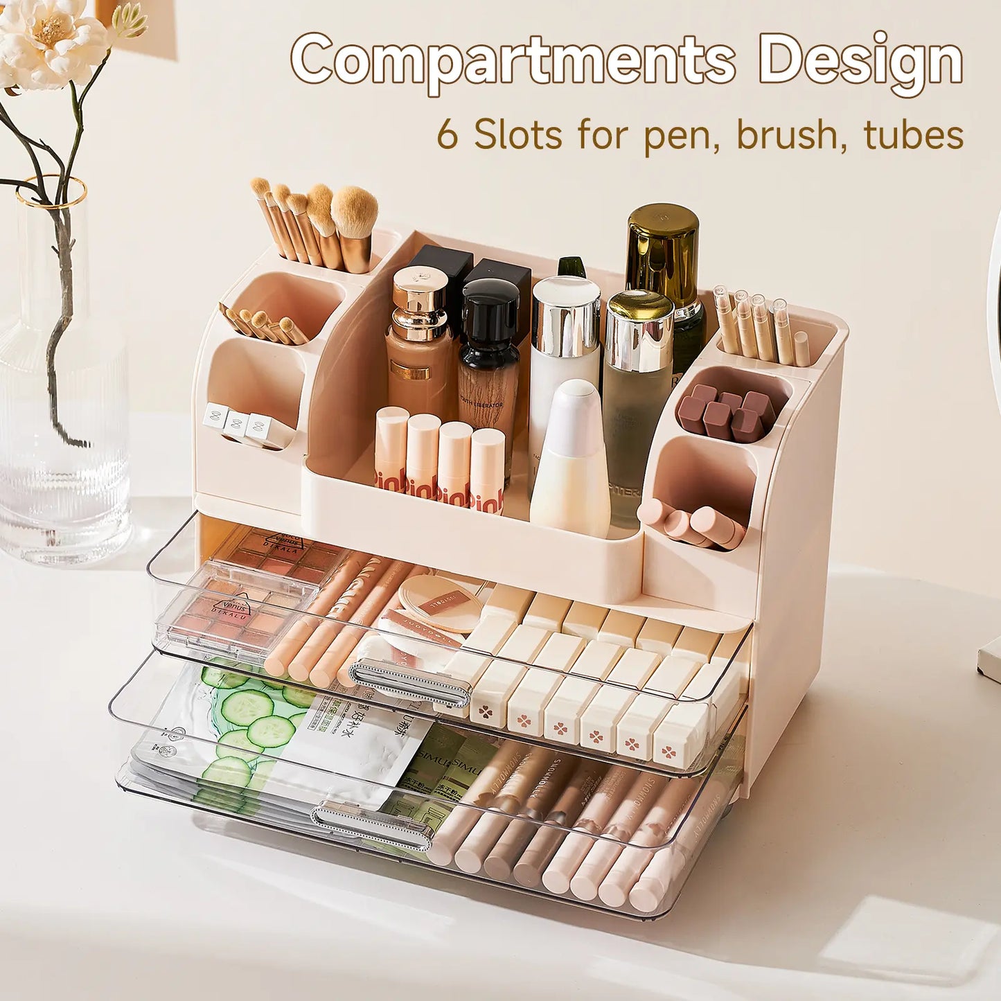Makeup organizer Cosmetic Display Case