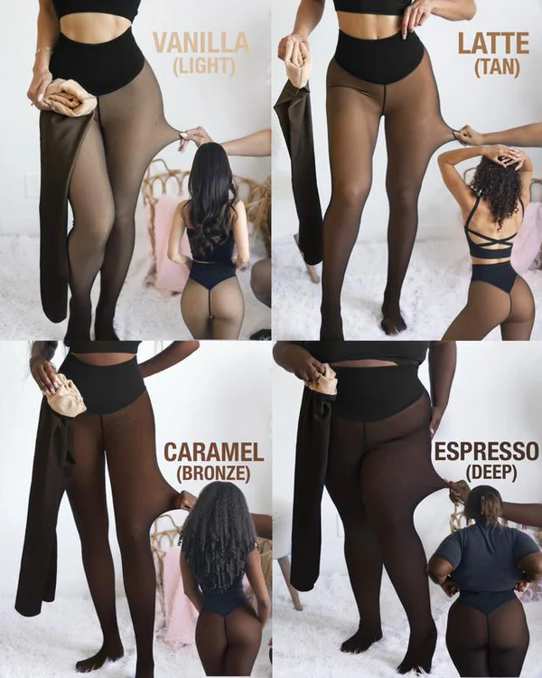 🏆#1 Bestselling🏆Magic Viral One-Seam Shaping Fleece Leggings Pantyhose