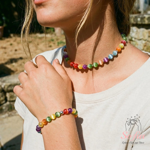 Dopamine Necklace - - UV Reactive Color Changing Jewelry