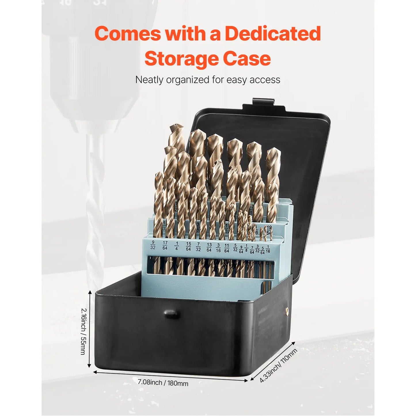 High Speed Cobalt Drill Bit Set 29 Pcs