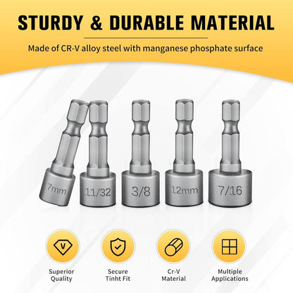 14 Pcs Nut Driver Bit Set