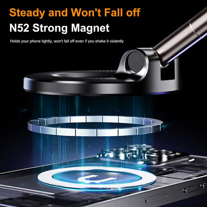 2025 Newest 360° Adjustable Vacuum Magnetic Suction Cup Phone Holder Mount