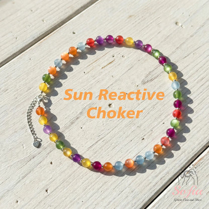 Dopamine Necklace - - UV Reactive Color Changing Jewelry