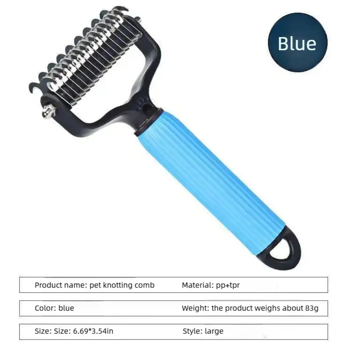 Pet Grooming Tool, Universal Detangling Comb for Dogs Cats