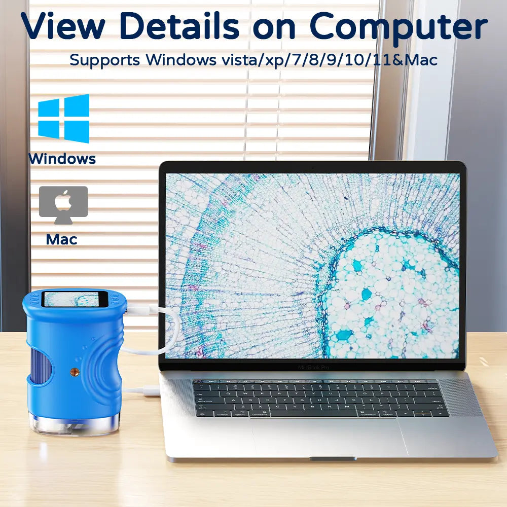 1000X Handheld Microscope for Kids