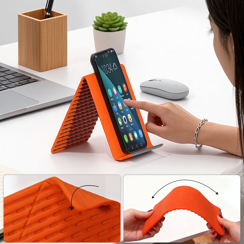 🔥2026 Flexible Silicone Aluminum Phone Stand