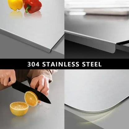 Non-slip Stainless Steel Chopping Board