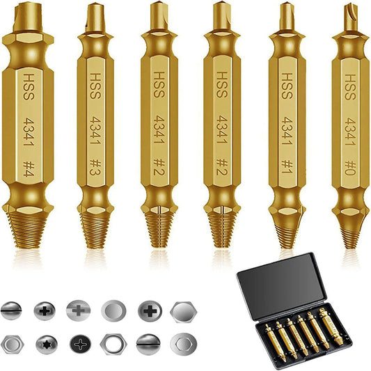 Professional Screw Remover Tools-universal screw extractor set with dual ended bits