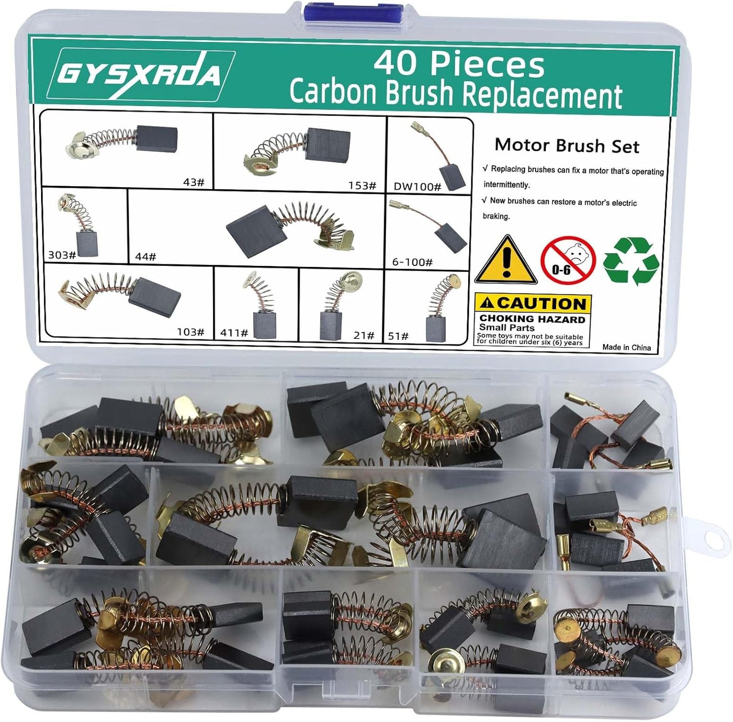 Universal Carbon Brush Set for Power Tools
