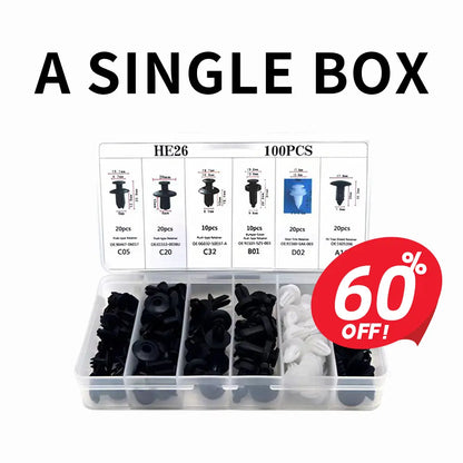 100pcs Universal Expansion Screw Clips Set