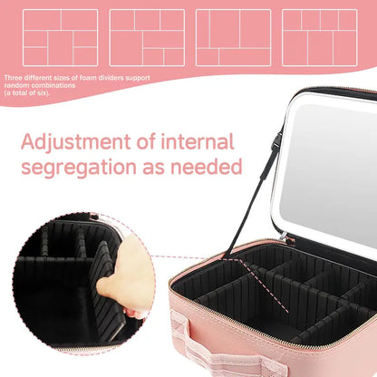 Mother's Day Present-----Portable Makeup Case Cosmetic Organizer