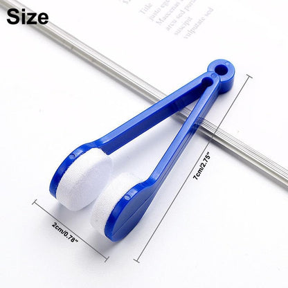5 PCS Portable Eyeglasses Cleaner Clip - Mini Lens Cleaning Tool with Microfiber Pads for Sunglasses & Eyewear