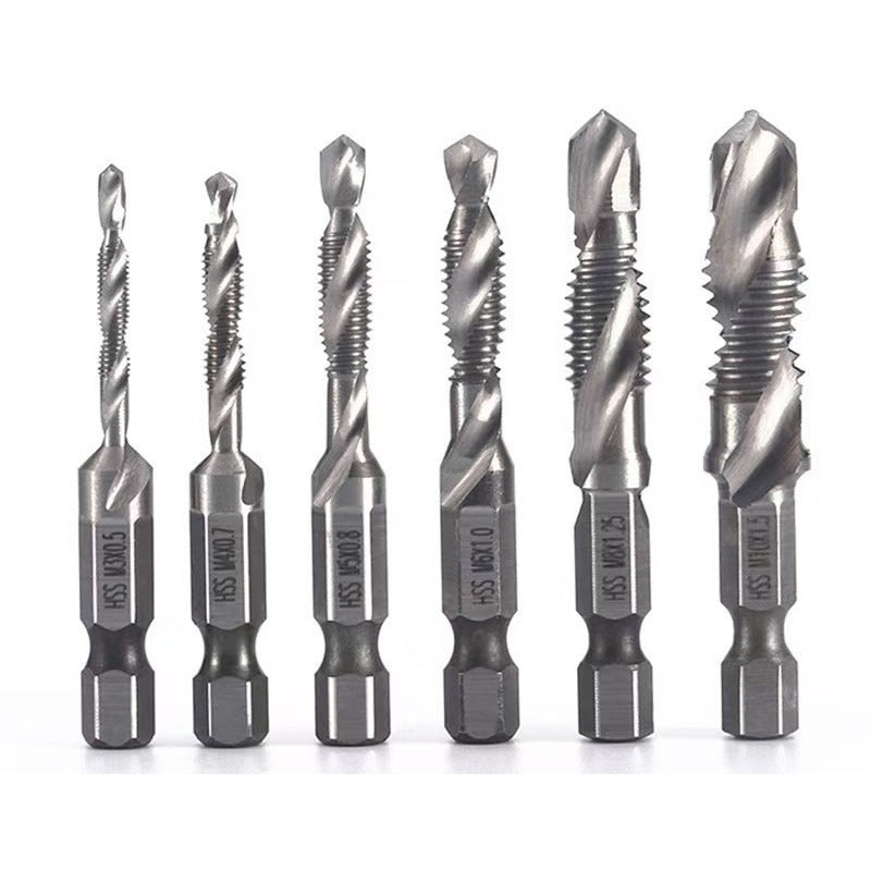 TapForge 3-in-1 Titanium Drill Tap Bit Set