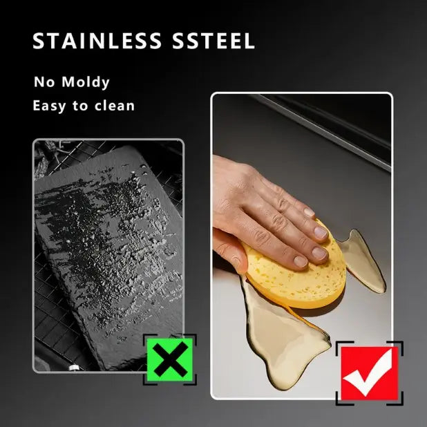 Non-slip Stainless Steel Chopping Board