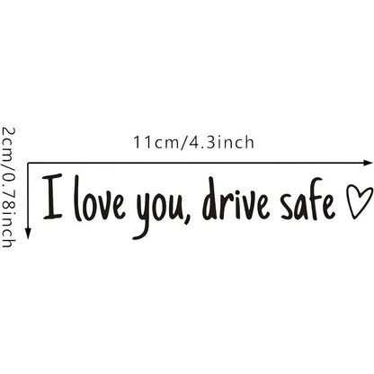 Rearview Mirror Vinyl Decal Reminder