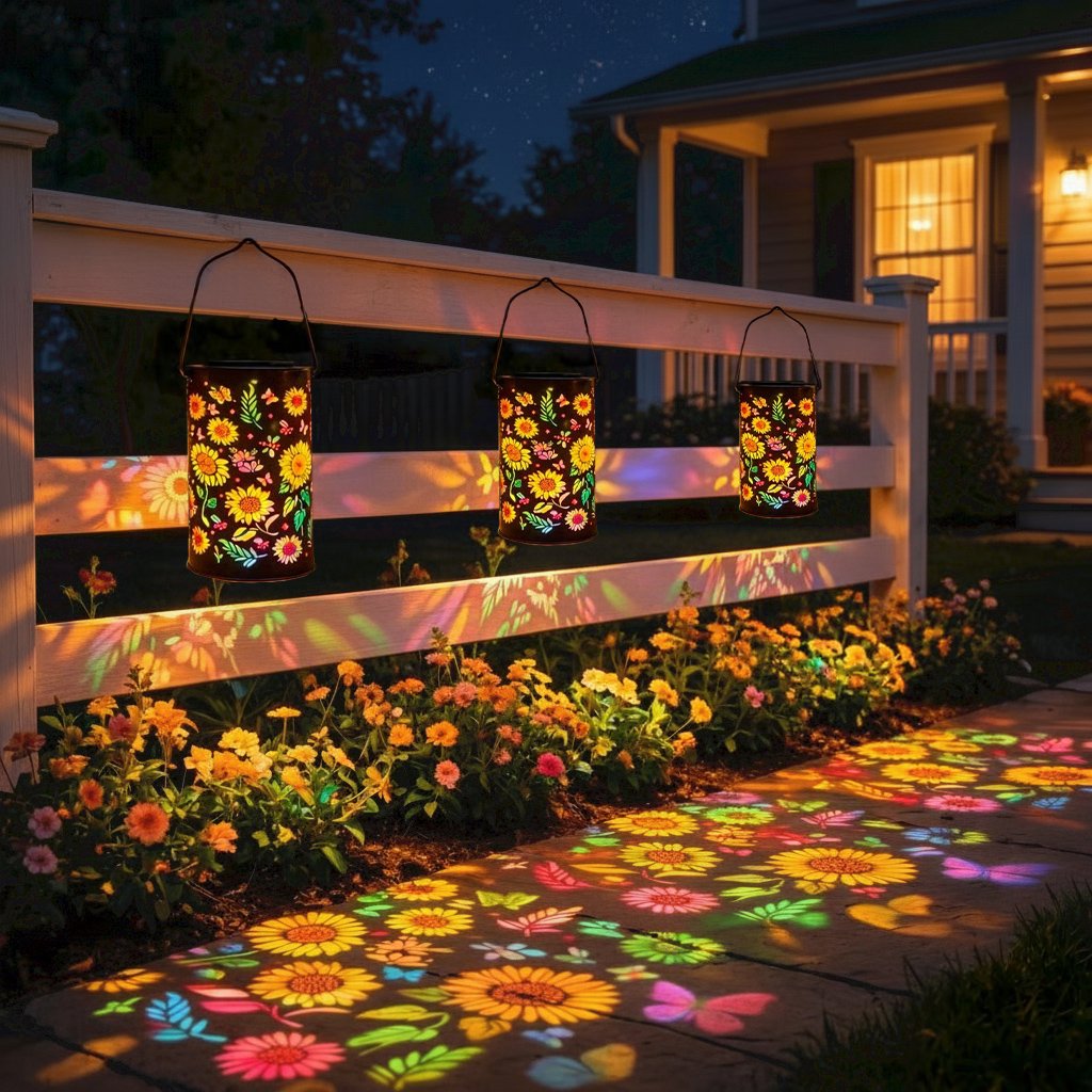 🔥HOT SALE 49% OFF-🌞Colorful Sunflower Glow Solar Garden Lantern