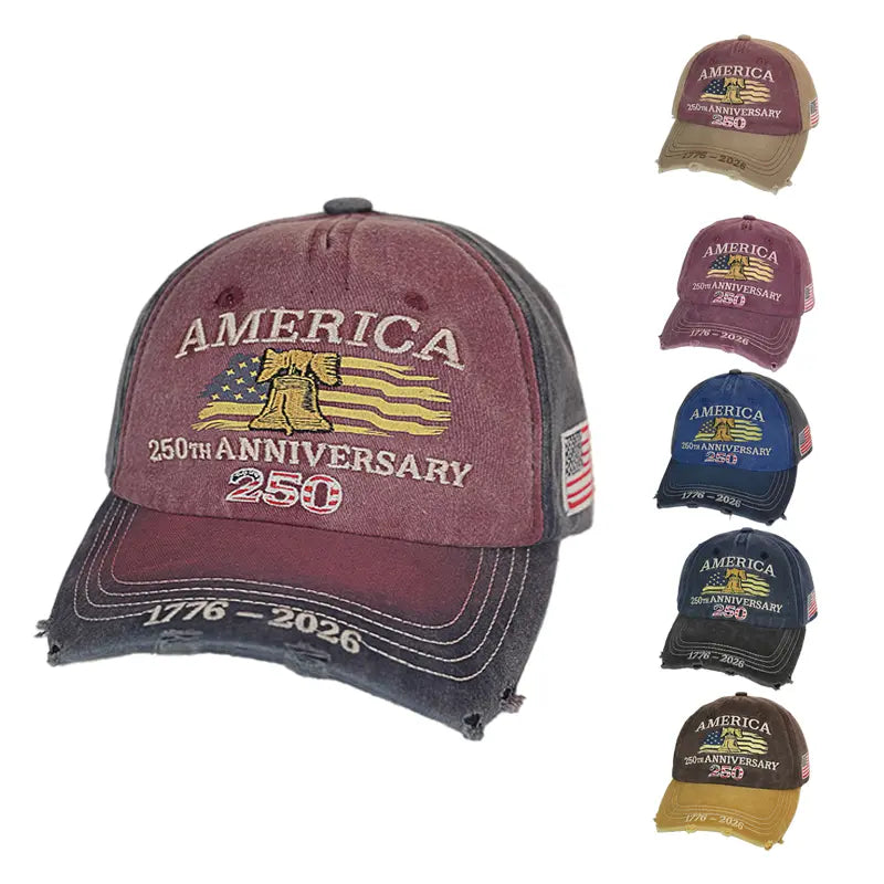 US 250th Anniversary Embroidered Baseball Cap