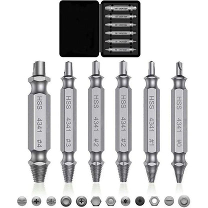 Professional Screw Remover Tools-universal screw extractor set with dual ended bits
