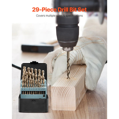 High Speed Cobalt Drill Bit Set 29 Pcs