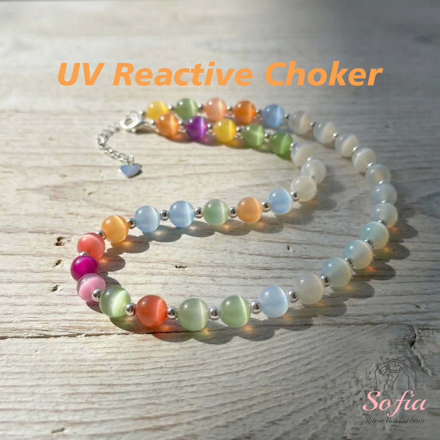 Dopamine Necklace - - UV Reactive Color Changing Jewelry