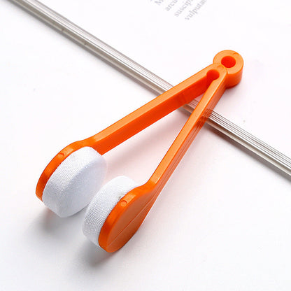 5 PCS Portable Eyeglasses Cleaner Clip - Mini Lens Cleaning Tool with Microfiber Pads for Sunglasses & Eyewear