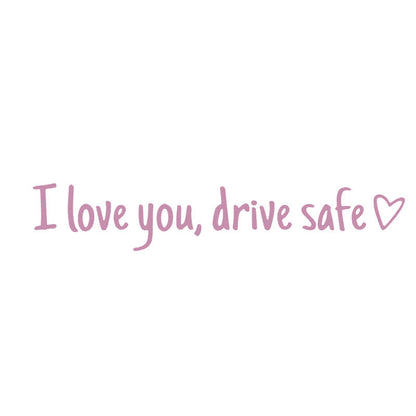 Rearview Mirror Vinyl Decal Reminder
