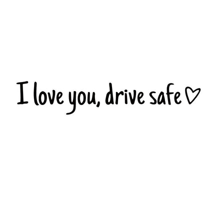 Rearview Mirror Vinyl Decal Reminder