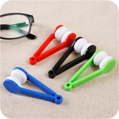 5 PCS Portable Eyeglasses Cleaner Clip - Mini Lens Cleaning Tool with Microfiber Pads for Sunglasses & Eyewear