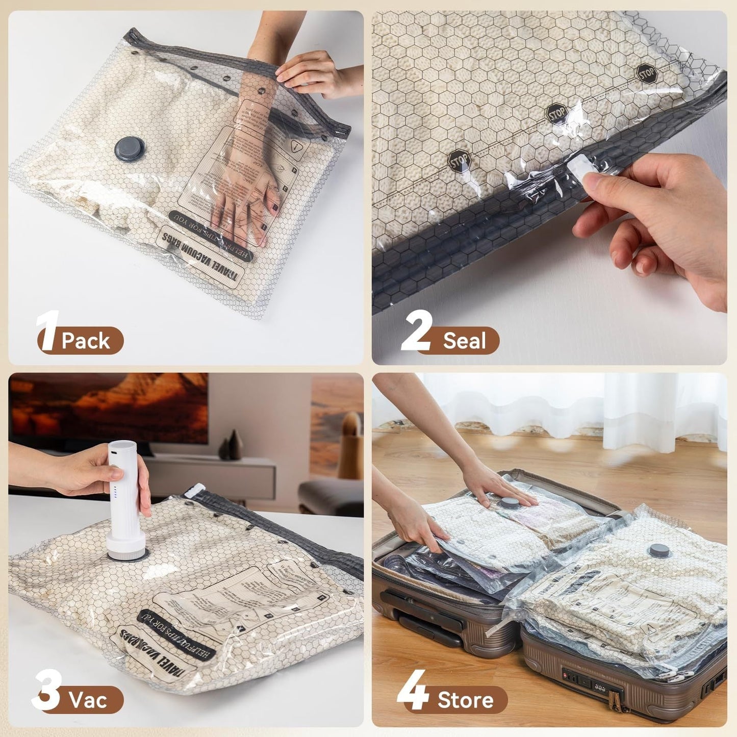 🔥Buy 2 Get 60% Off🔥Vacuum Storage set For Travel Organize, Home Clothes Storage
