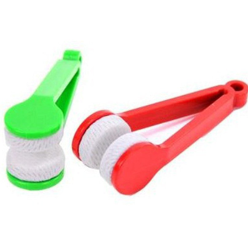 5 PCS Portable Eyeglasses Cleaner Clip - Mini Lens Cleaning Tool with Microfiber Pads for Sunglasses & Eyewear