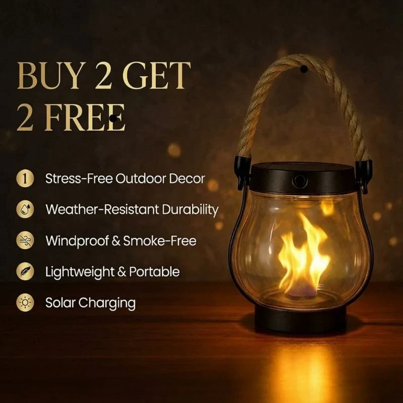 🔥 Solar Garden Lanterns – No Wiring, Auto-On at Dusk! Last Chance Before They're Gone!