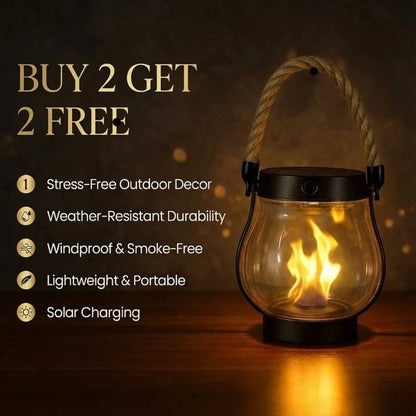 🔥 Solar Garden Lanterns – No Wiring, Auto-On at Dusk! Last Chance Before They're Gone!