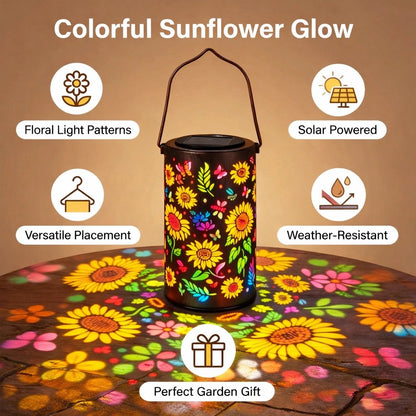 🔥HOT SALE🌞Colorful Sunflower Glow Solar Garden Lantern