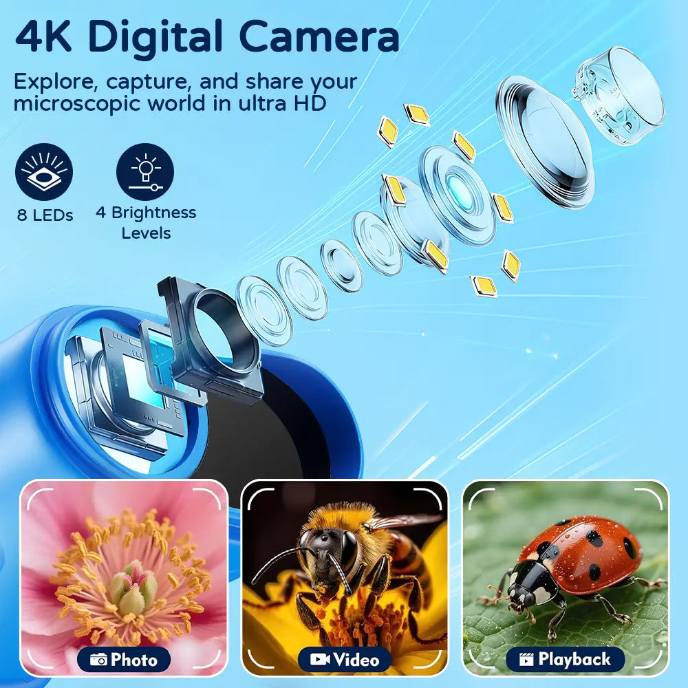 1000X Handheld Microscope for Kids