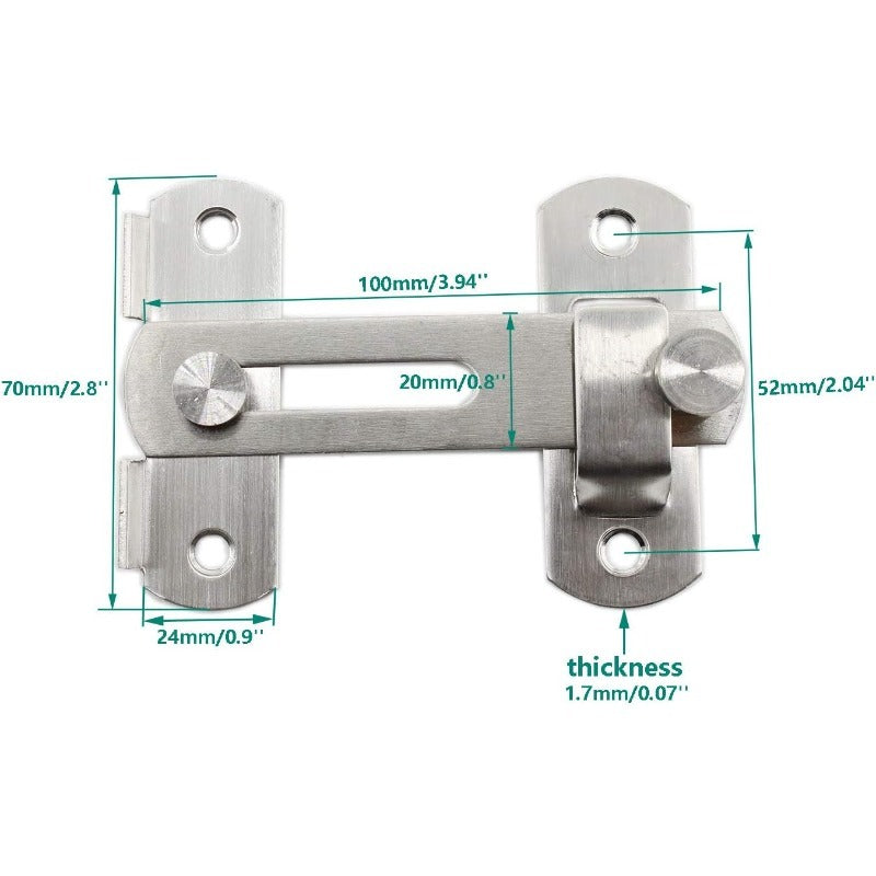 Rotating Door Latch Lock