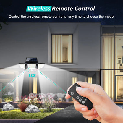 Solar Outdoor Lights 2500LM 210LED Security Lights