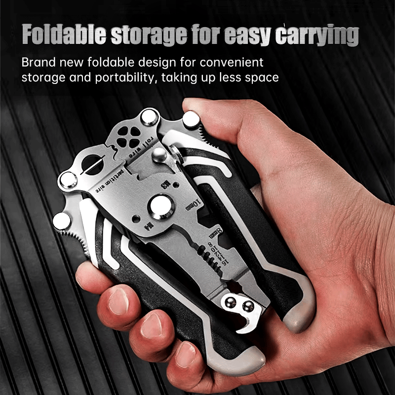 💥2025 New Upgrade💥Multifunctional Folding Wire Stripper-Professional Electrician Tool