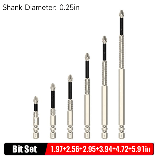Anti Slip Screwdriver Bits for Dry Wall