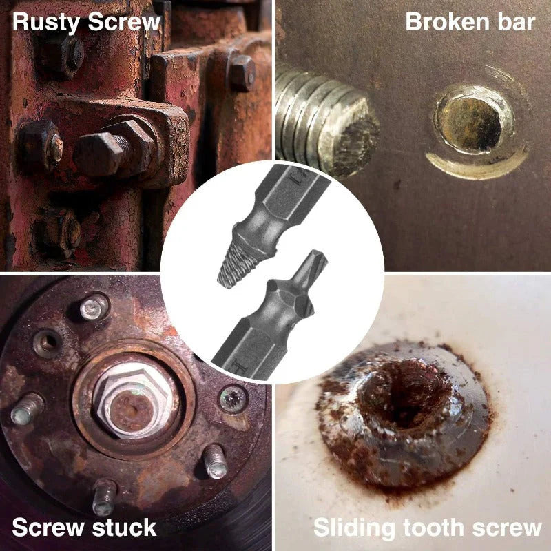 Professional Screw Remover Tools-universal screw extractor set with dual ended bits