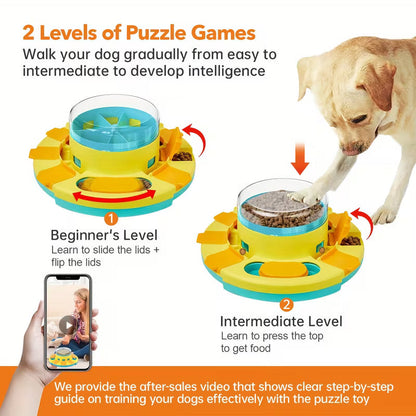 🔥buy-2-get-60-off🔥Dog Puzzle Toys Slow Feeder, Interactive Dog Toys Treat Dispenser for IQ Training