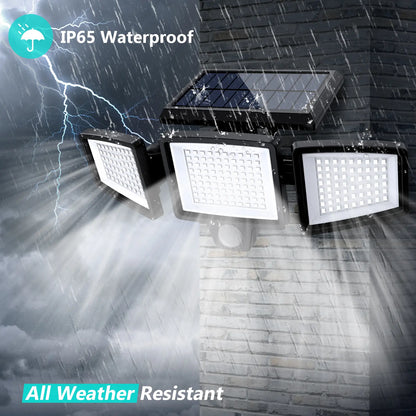 Solar Outdoor Lights 2500LM 210LED Security Lights