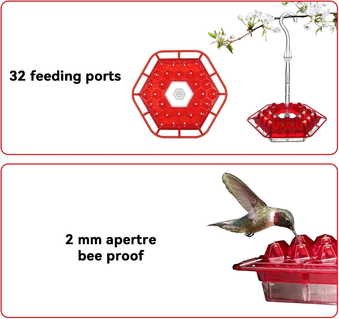 ✨Hummingbird Feeders for Outdoors Hanging