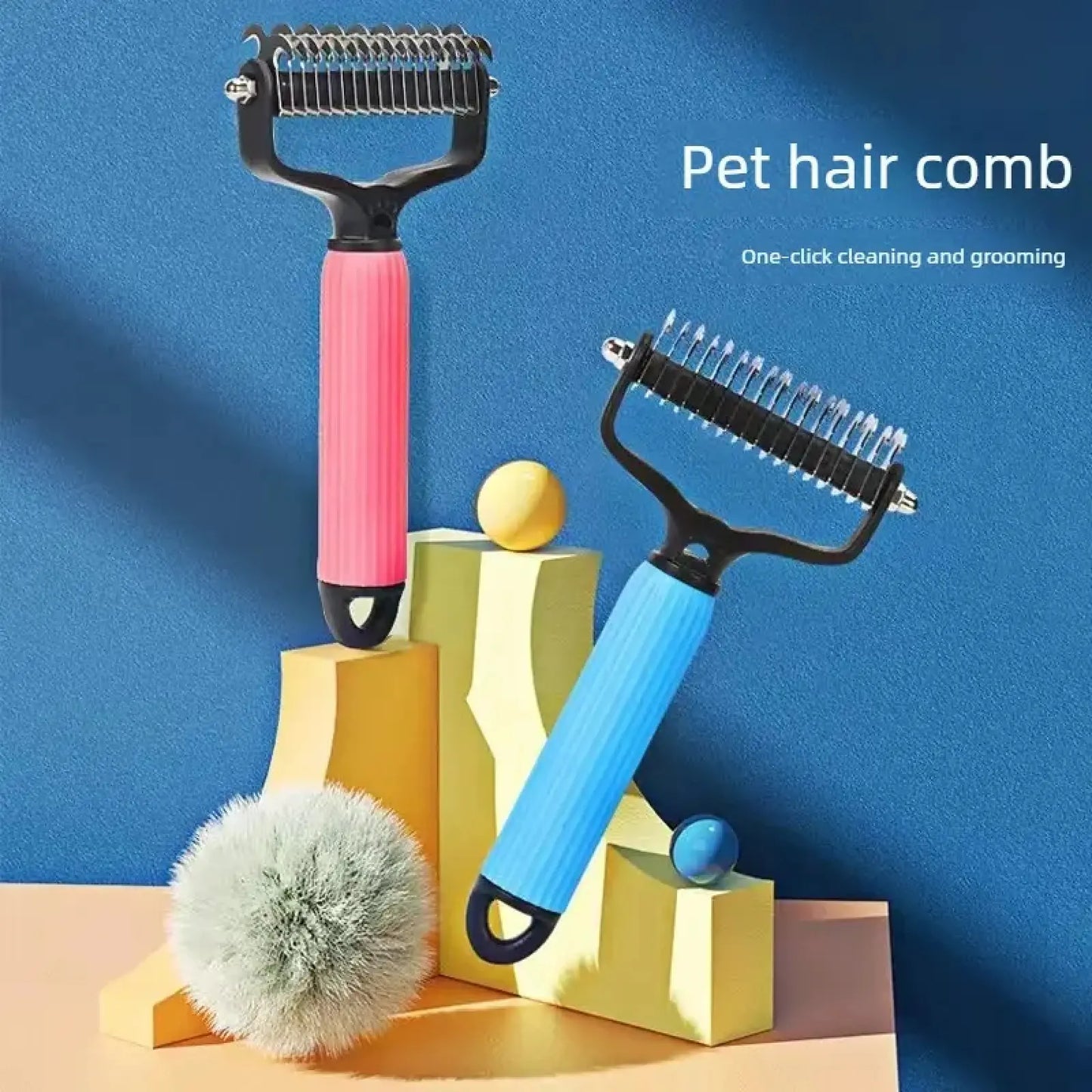 Pet Grooming Tool, Universal Detangling Comb for Dogs Cats