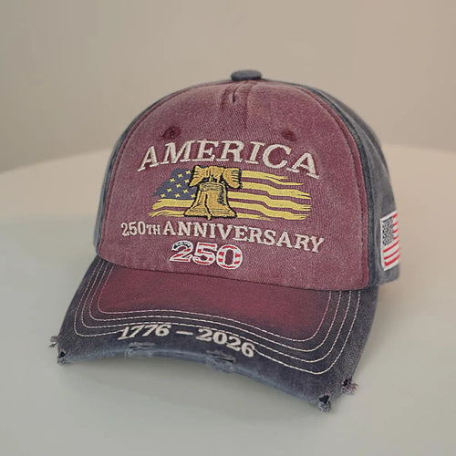 US 250th Anniversary Embroidered Baseball Cap